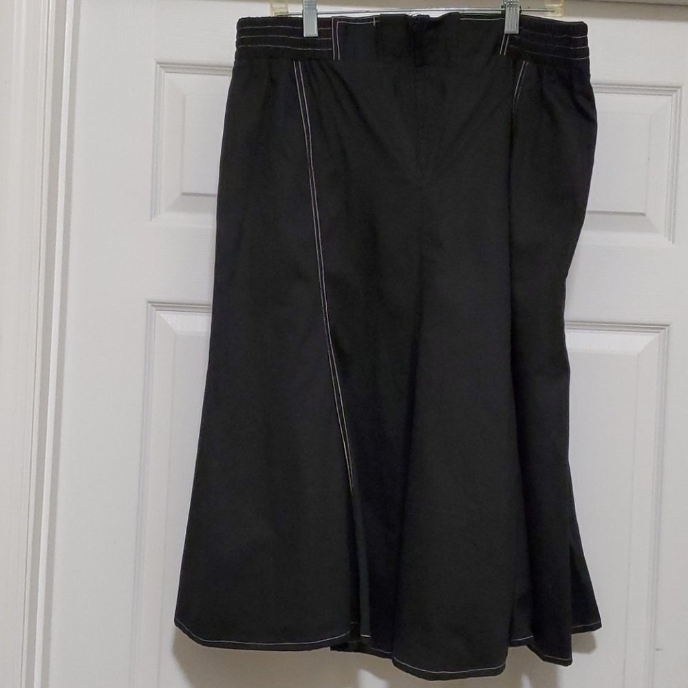 ❣️ID frank black  woman 16  denim flare hem Skirt